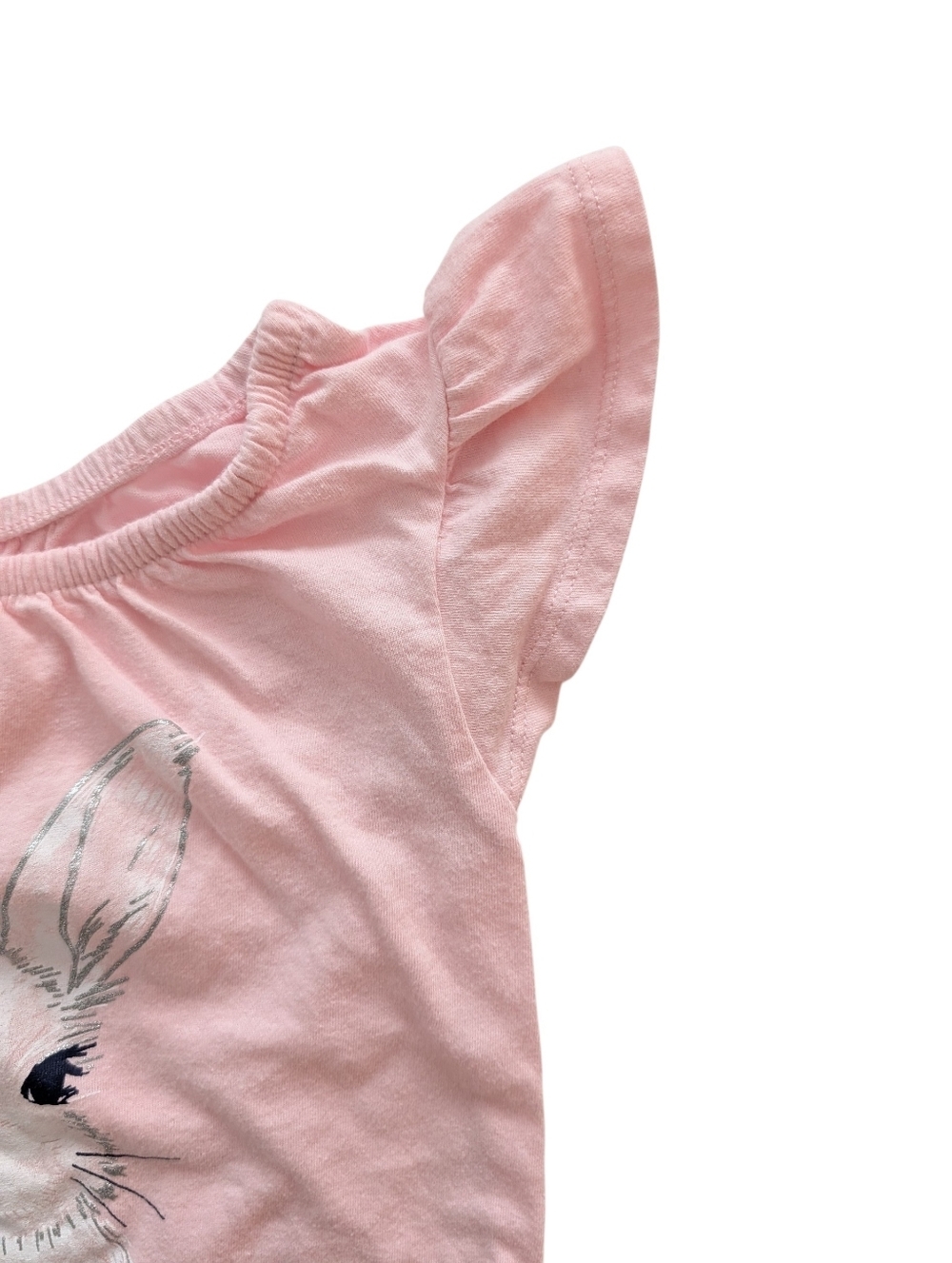 Carter's Girls Light Pink Girls Top with Bunny Graphic Cotton Size 4T - Picture 4 of 6